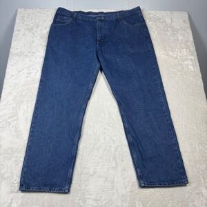 NWT Wrangler Five Star Premium Relaxed Fit Mens Denim Jeans 42x30 Durable Casual